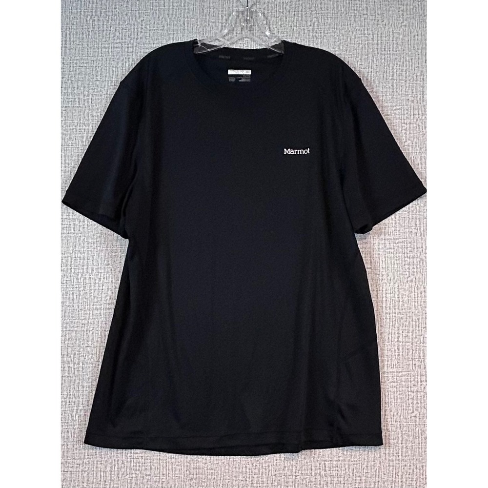 Marmot Mens Black Performance Mesh Side Panel Short Sleeve T-Shirt XL Gorpcore